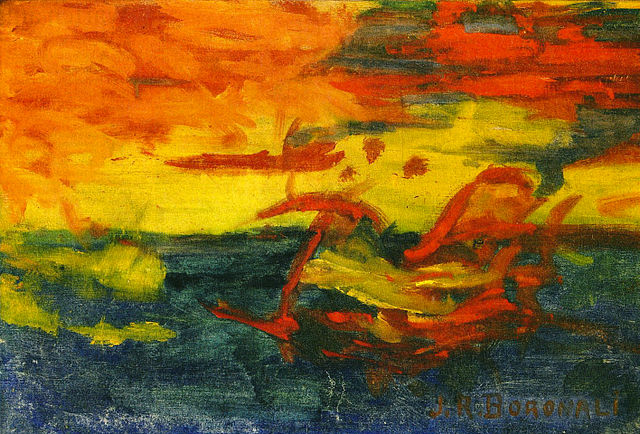 Coucher de soleil sur l'Adriatique - 1910 - Boronali