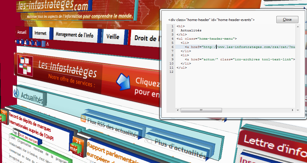 Zoom sur le code source d'un bloc avec Tilt